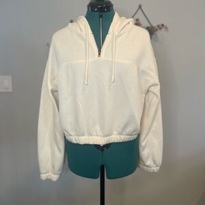 Project Social T Cream Oversized Long Sleeve Hoodie